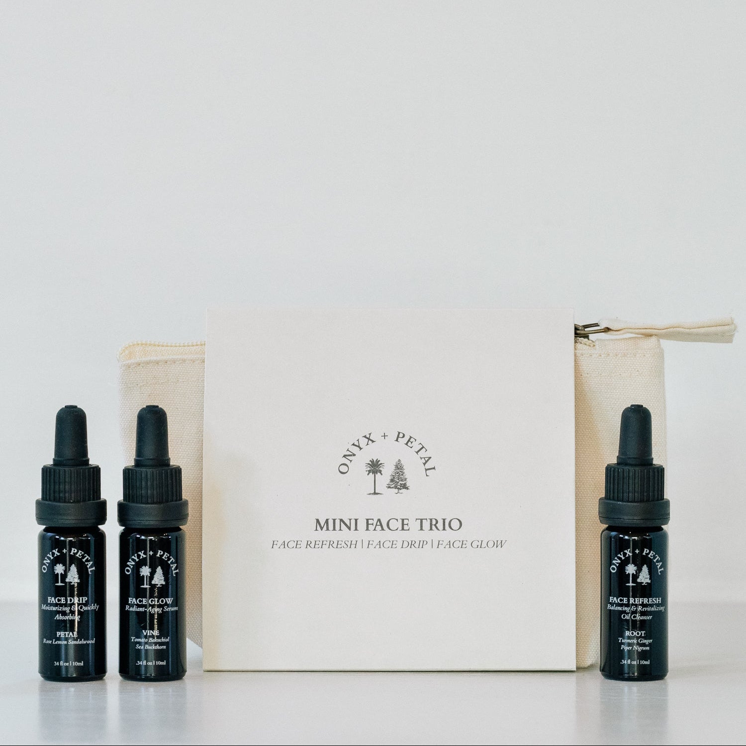 MINI FACE TRIO Sensitive Skin Cleansing + Nourishing Glow Set
