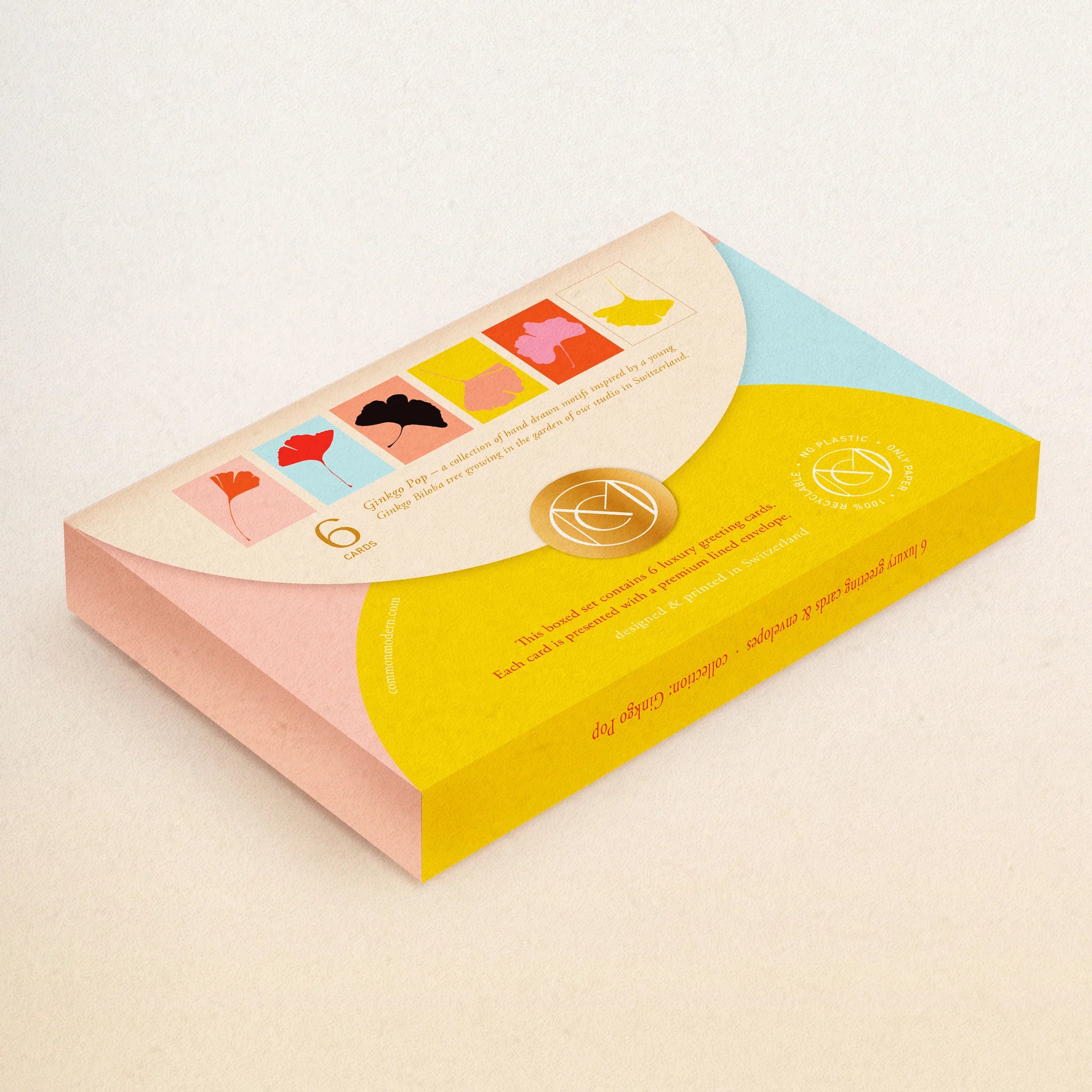 GINKGO POP Note Card Set - Box of 6